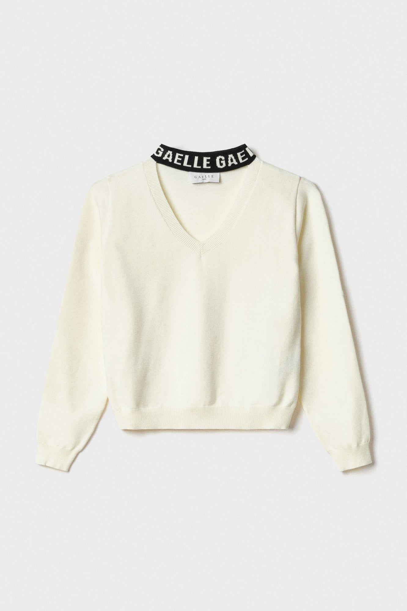 Pulôver Off White Com Gola Logo - Gaëlle Paris