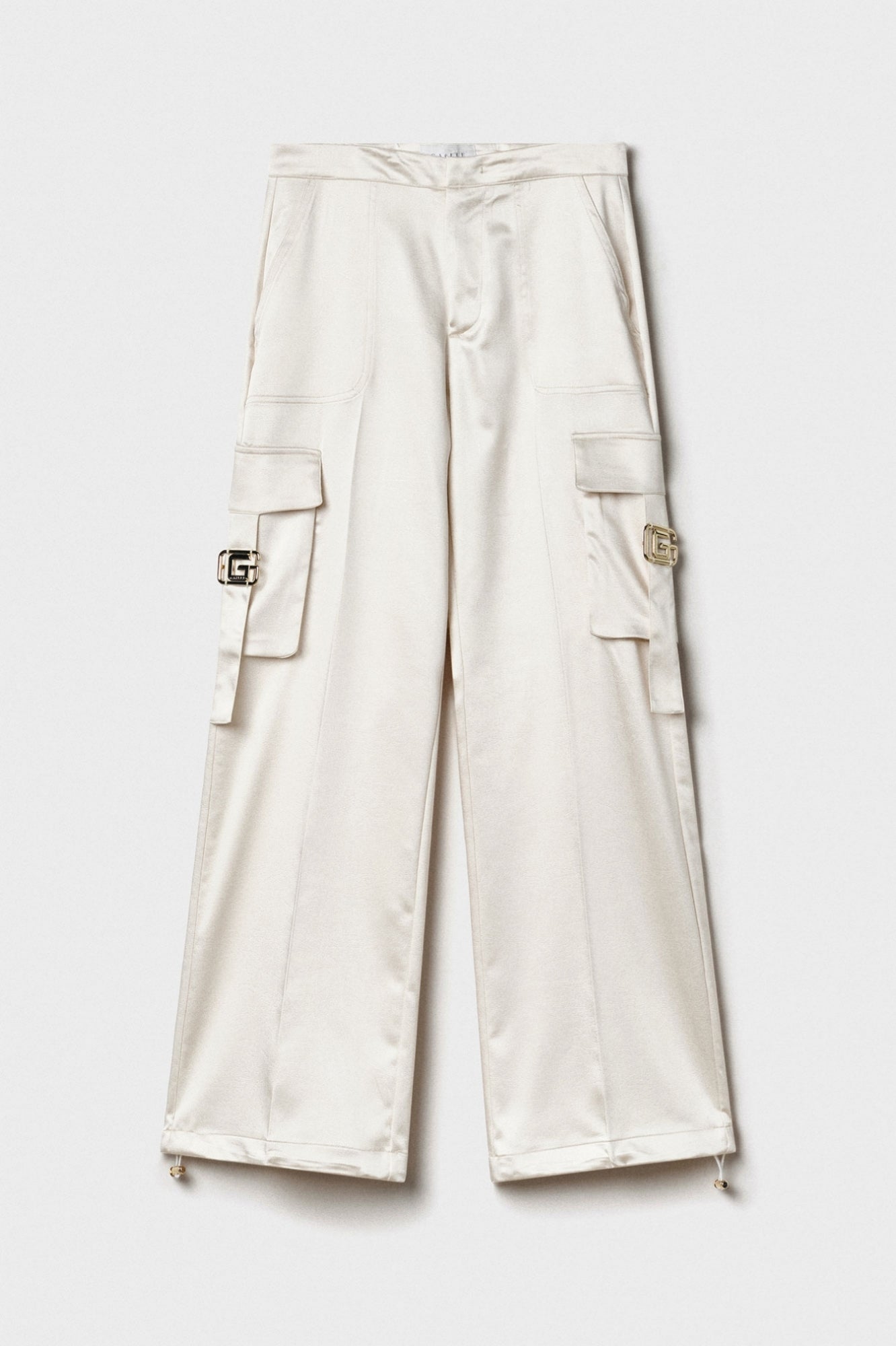 Pantalona Cargo Off White - Gaëlle Paris
