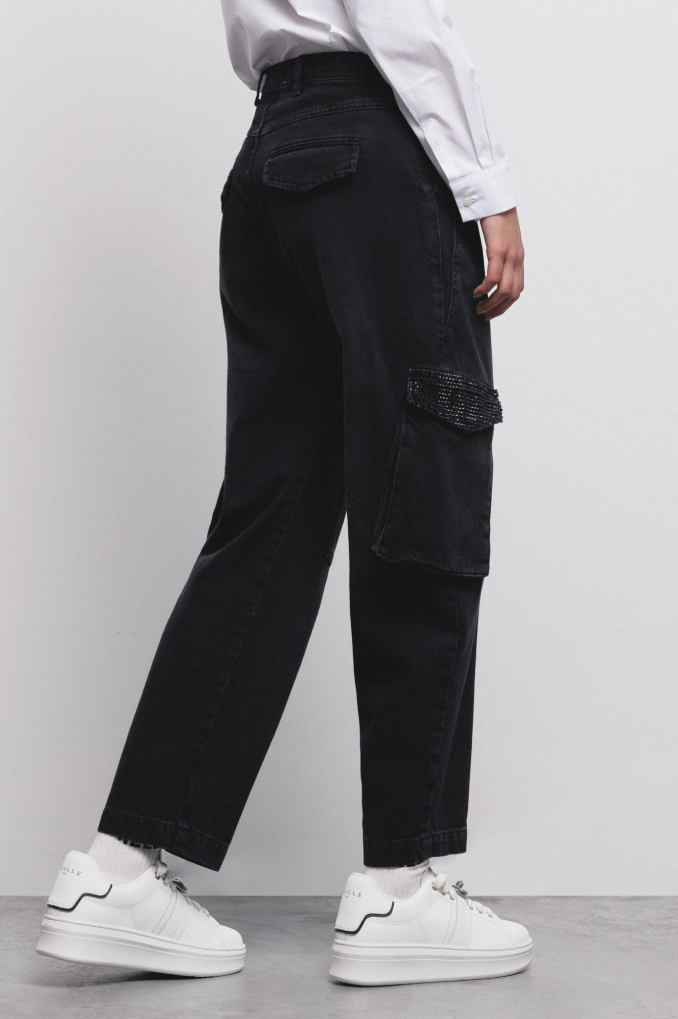 Black Baloon Work Jeans - Gaëlle Paris