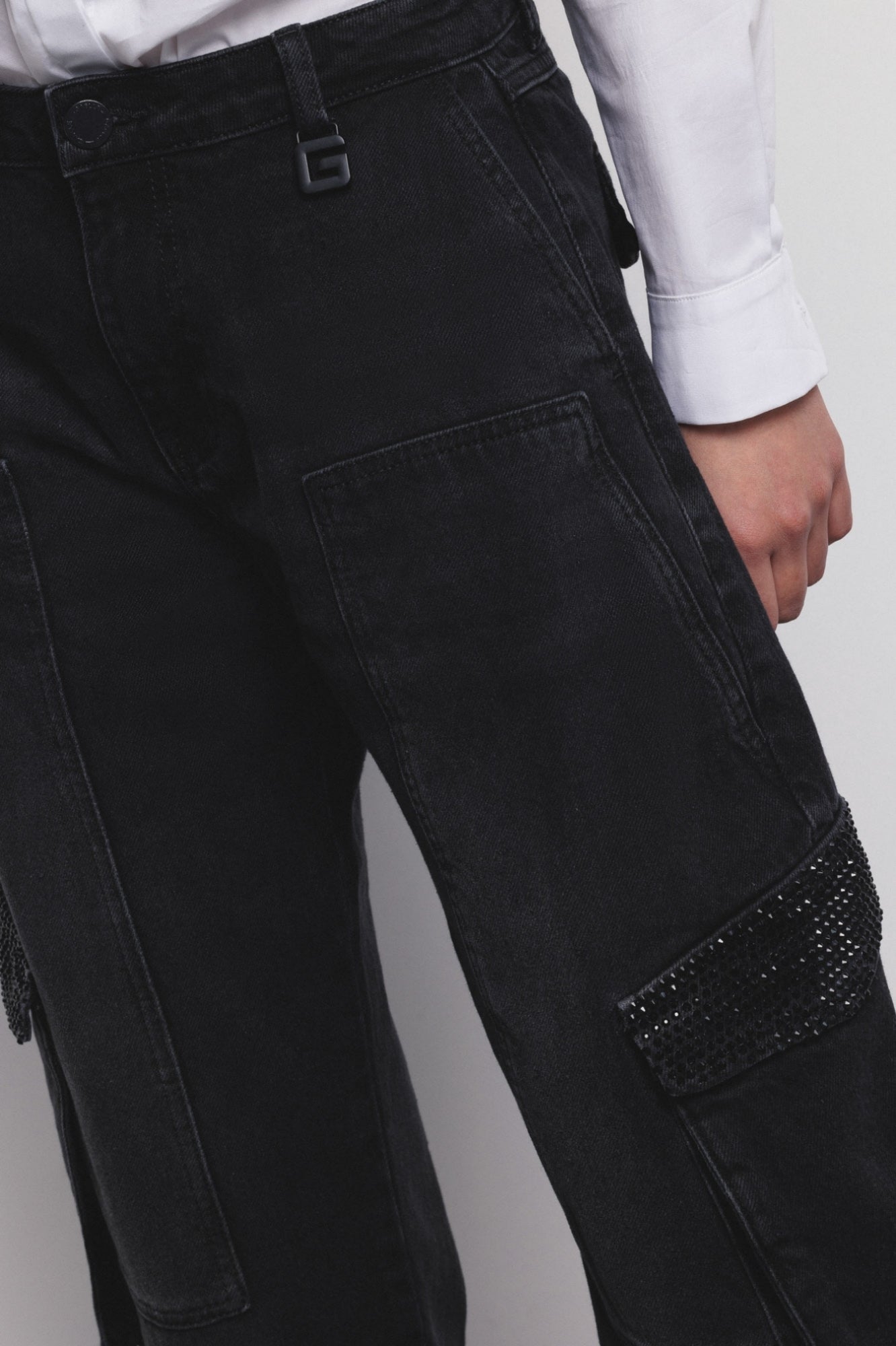 Black Baloon Work Jeans - Gaëlle Paris