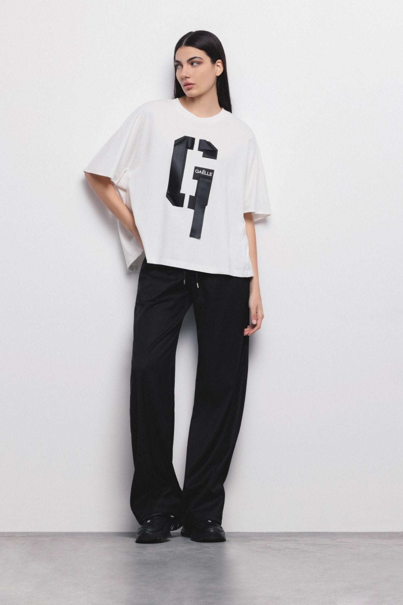 T-Shirt In Jersey Mezza Off White - Gaëlle Paris