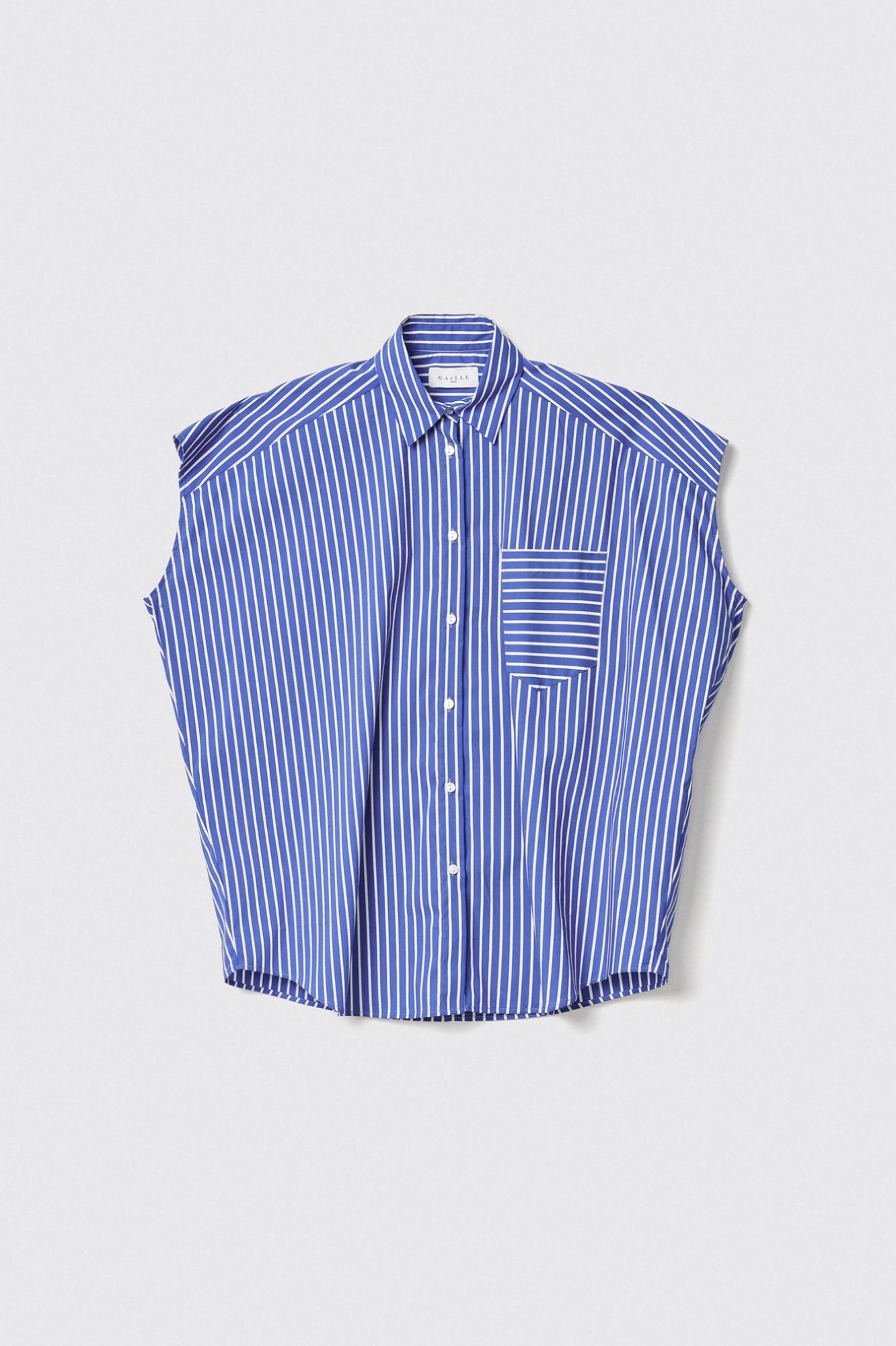Oversized Sleeveless Poplin Shirt - Gaëlle Paris