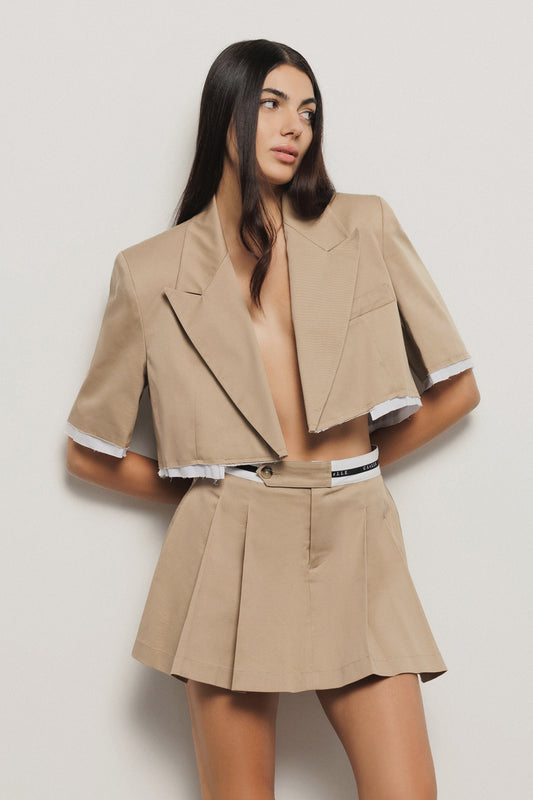 Short Half-Sleeve Coat - Gaëlle Paris