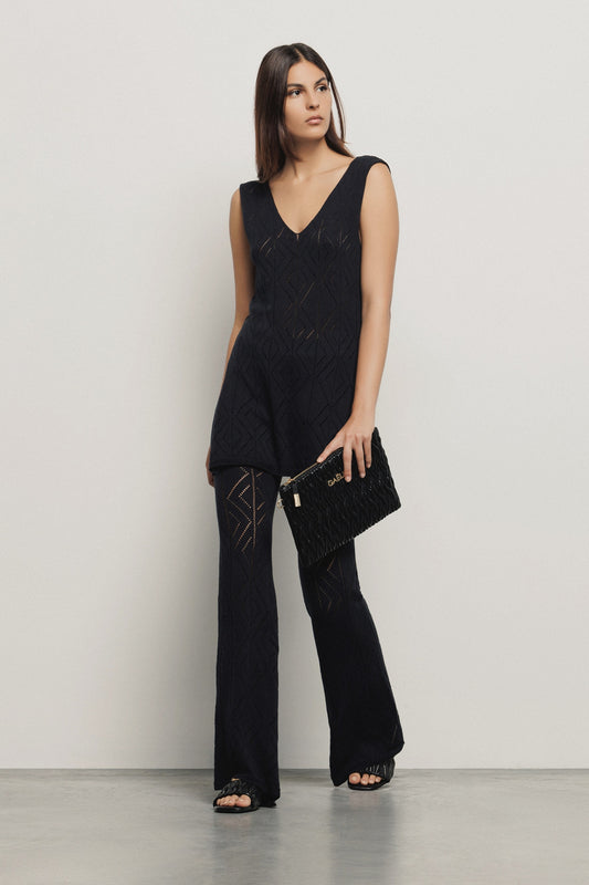 Wavy Stitch Trousers - Gaëlle Paris