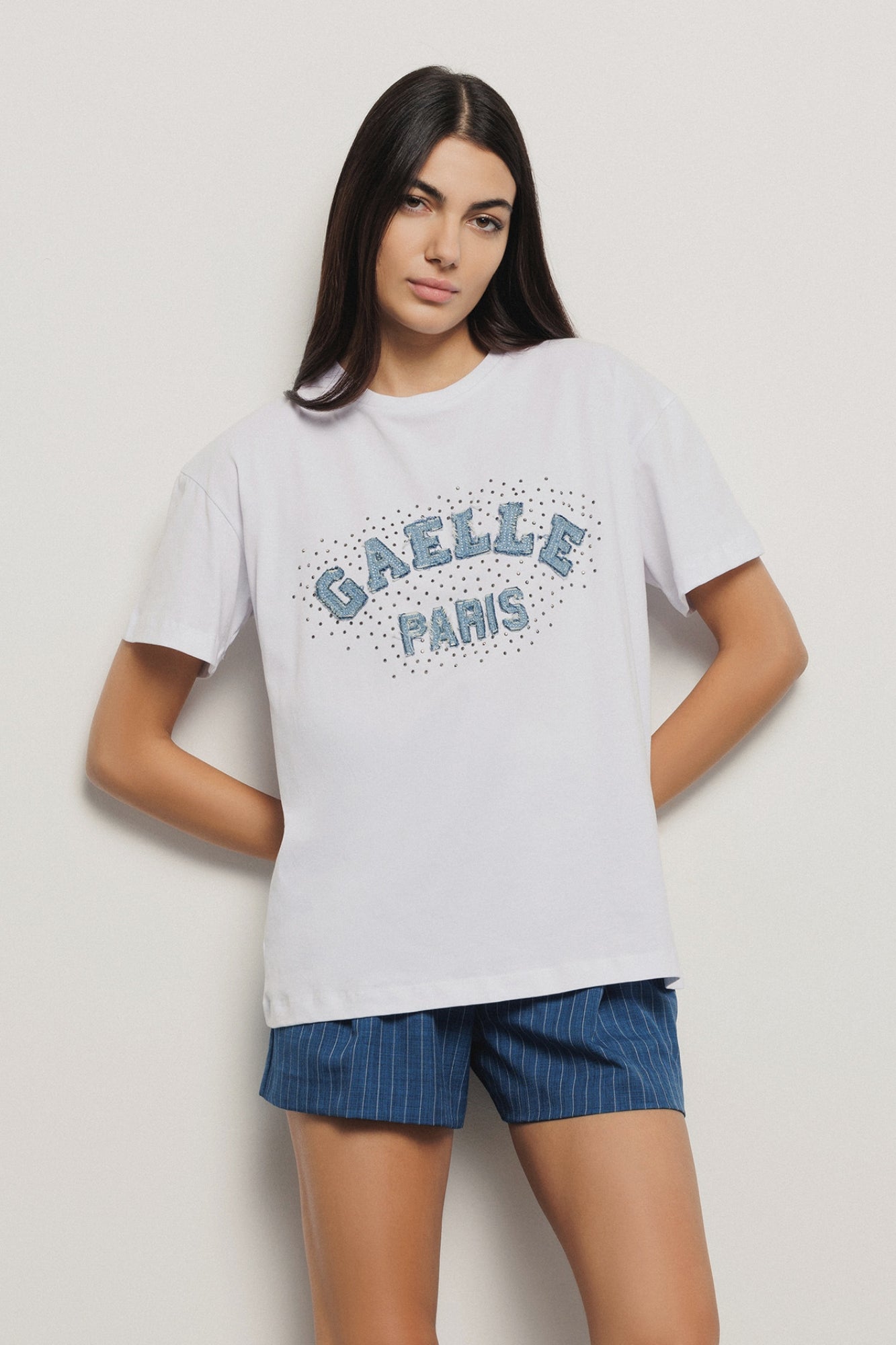 T-shirt with Embroidery - Gaëlle Paris