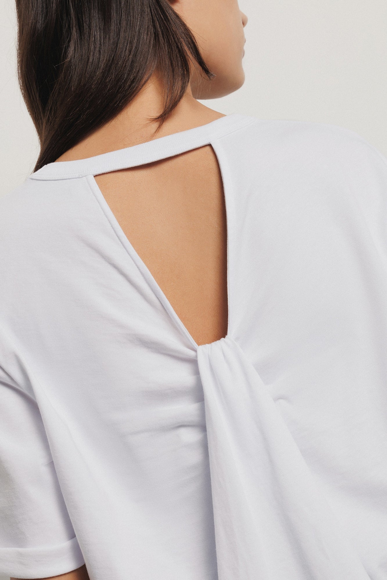 T-shirt with Open Back Detail - Gaëlle Paris