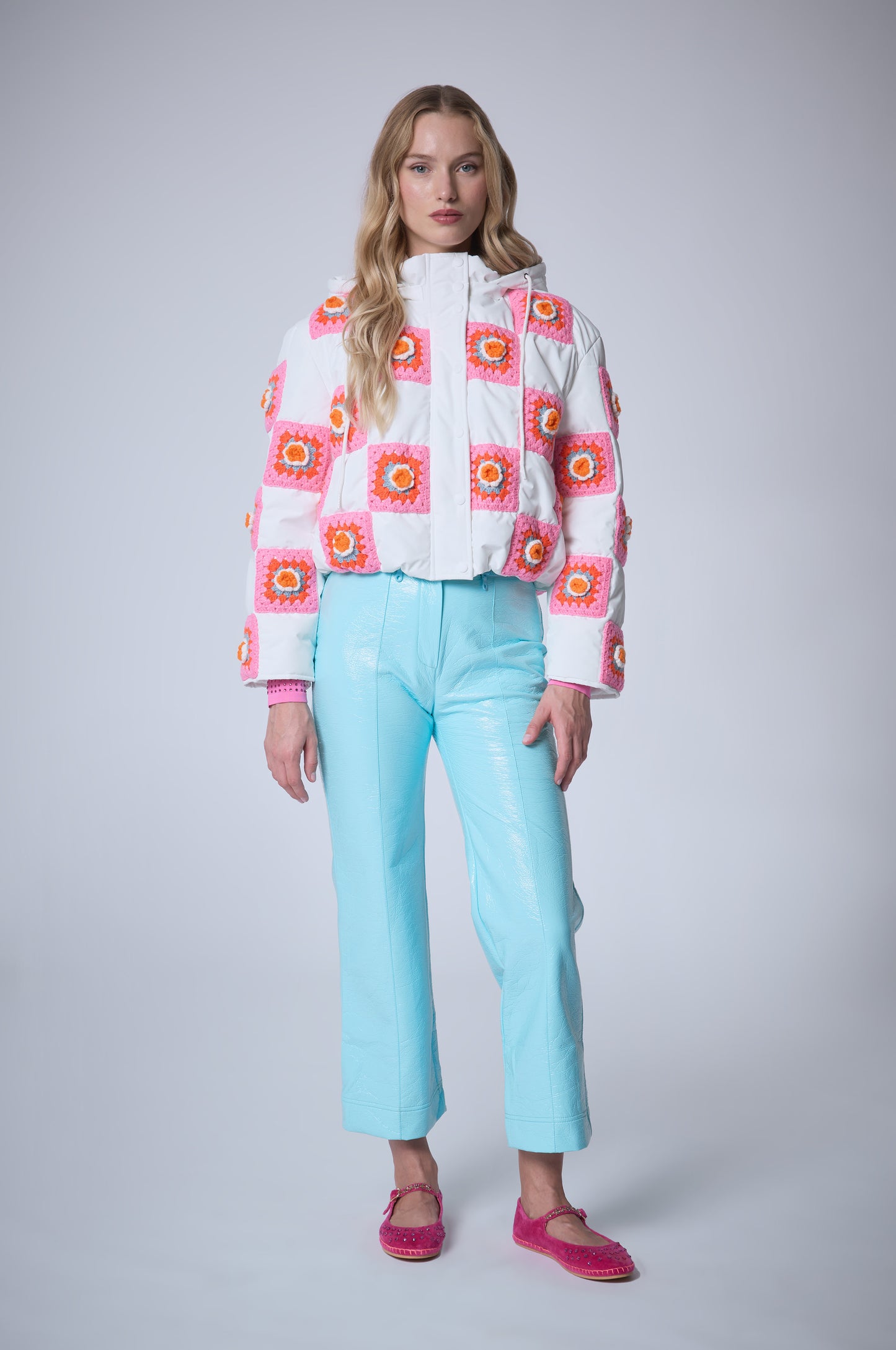 Casaco Puff Crochê - Manoush