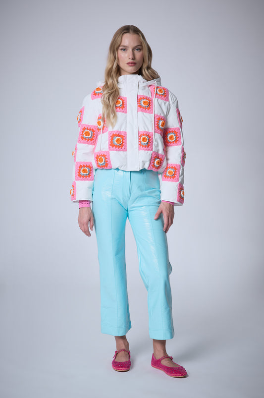 Casaco Puff Crochê - Manoush