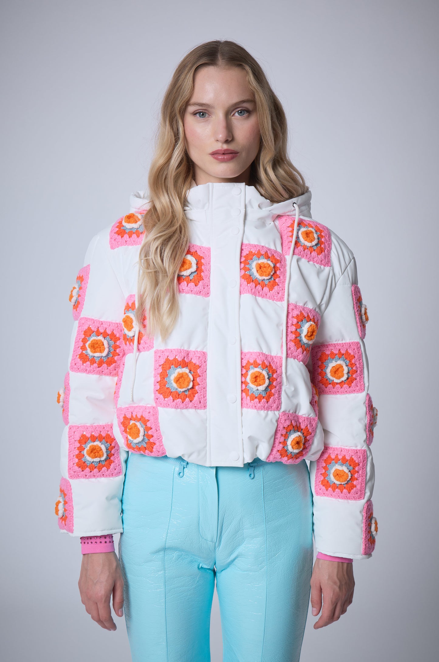 Casaco Puff Crochê - Manoush