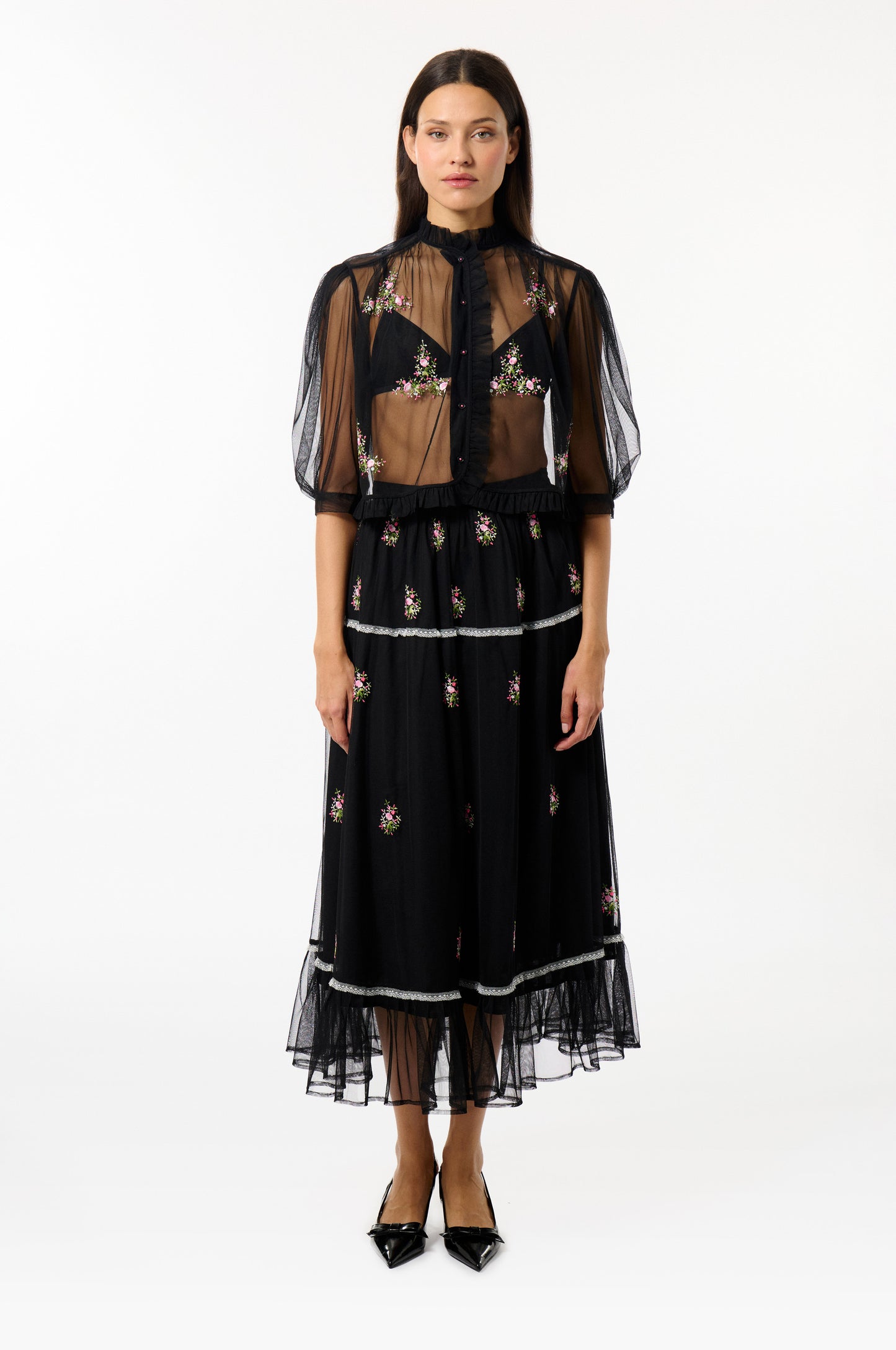 Tulle Bloom Shirt - Manoush