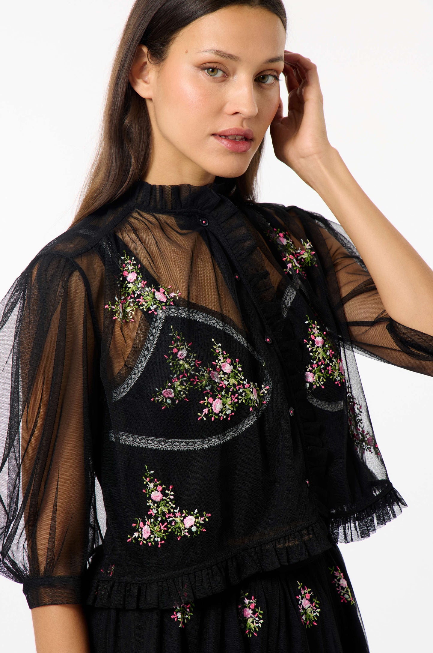 Tulle Bloom Shirt - Manoush