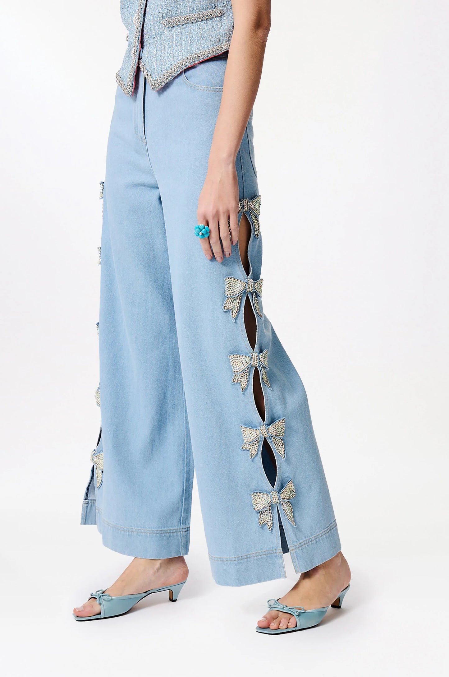 Calça Jeans Laço - Manoush