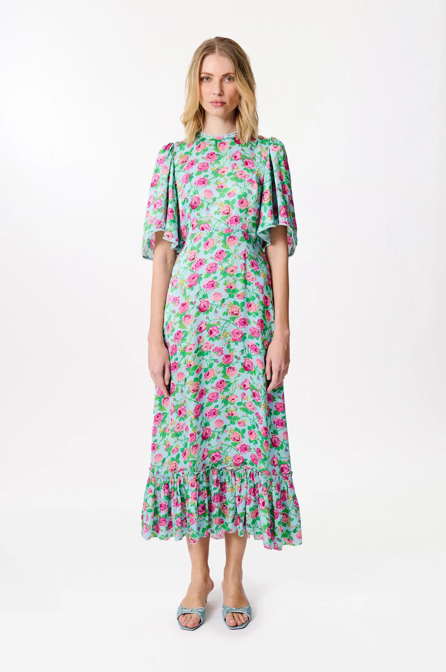 Woven Long  Dress Pink - Manoush