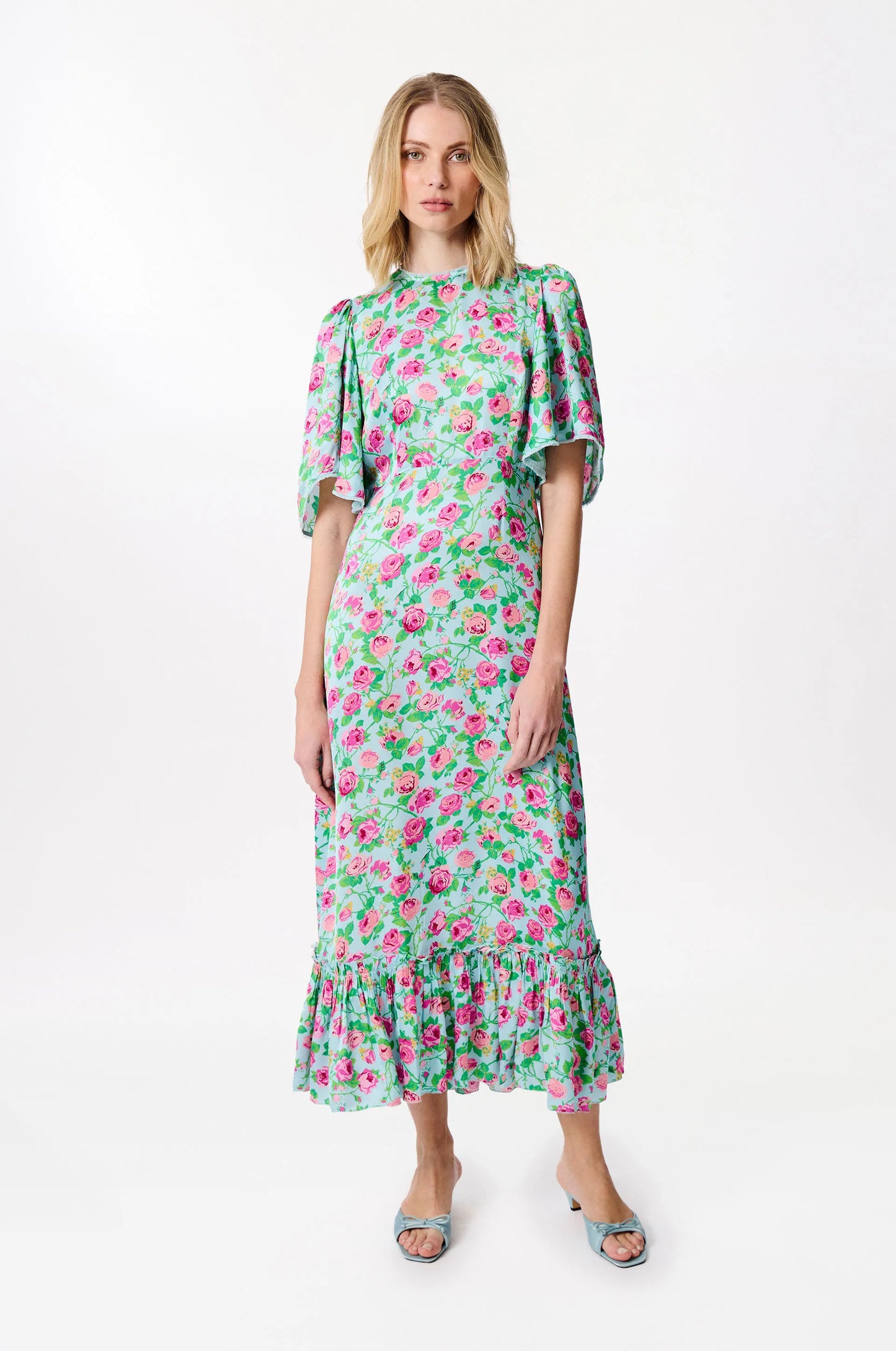 Woven Long  Dress Pink - Manoush
