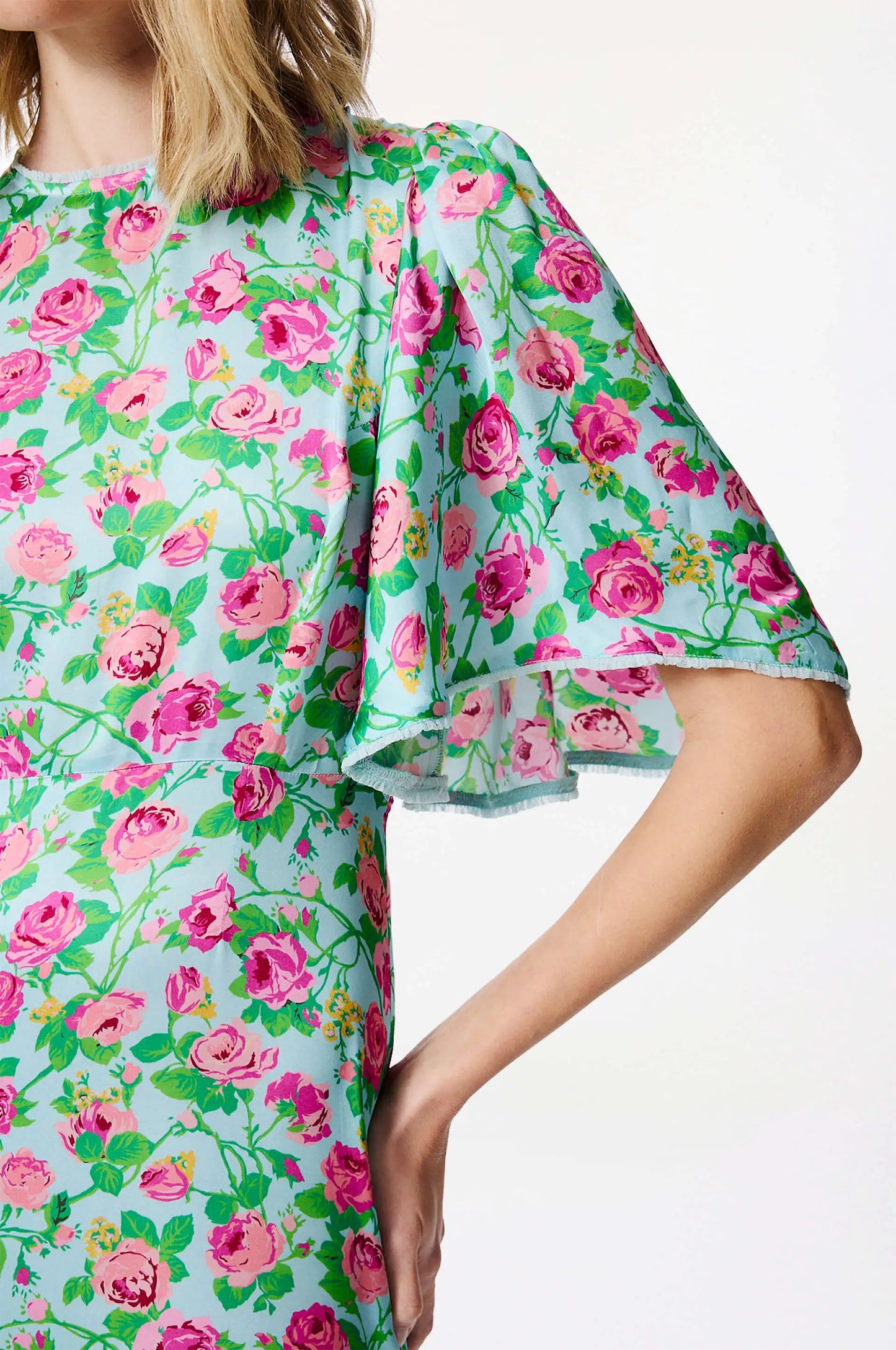 Woven Long  Dress Pink - Manoush