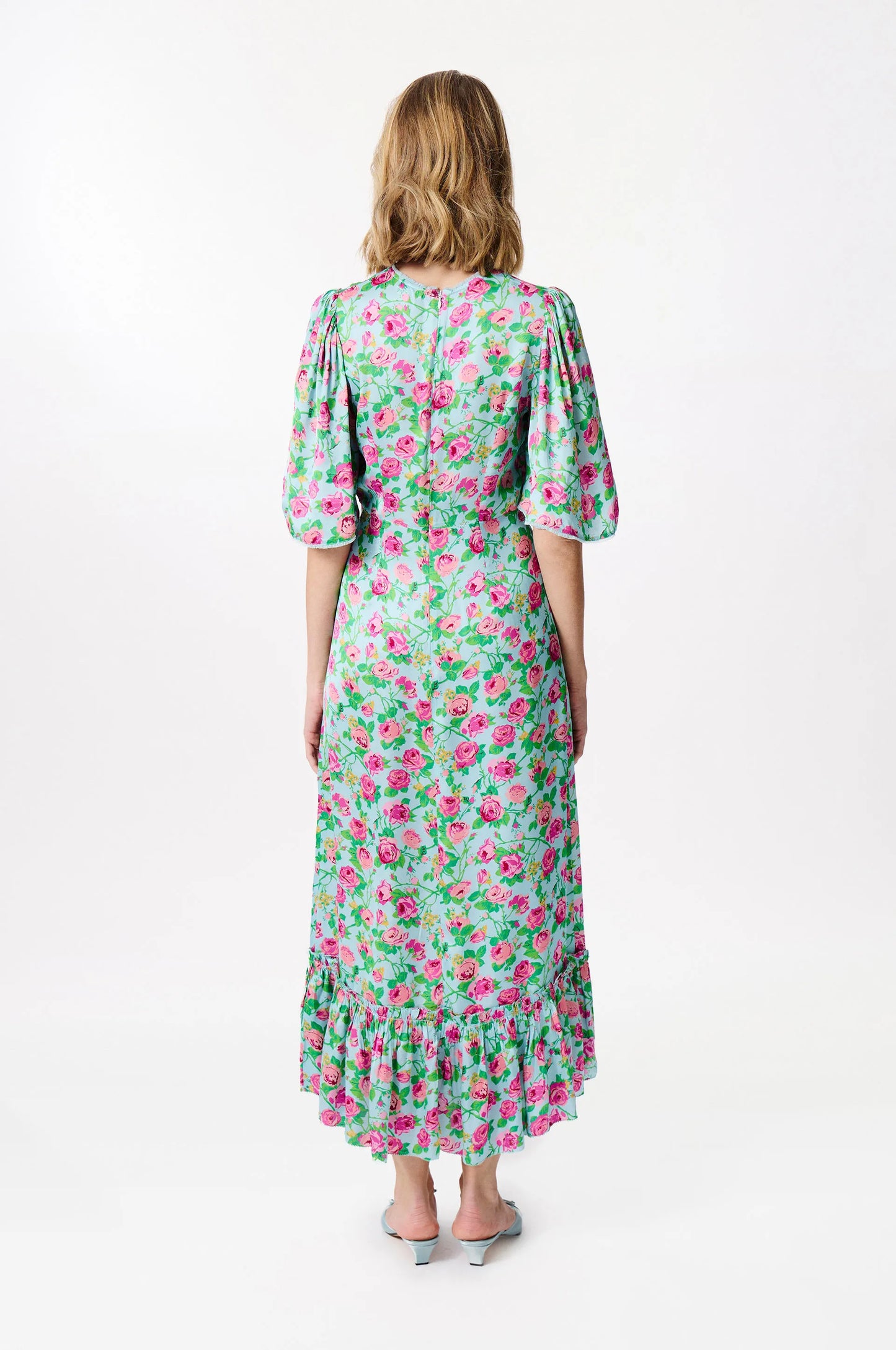 Woven Long  Dress Pink - Manoush