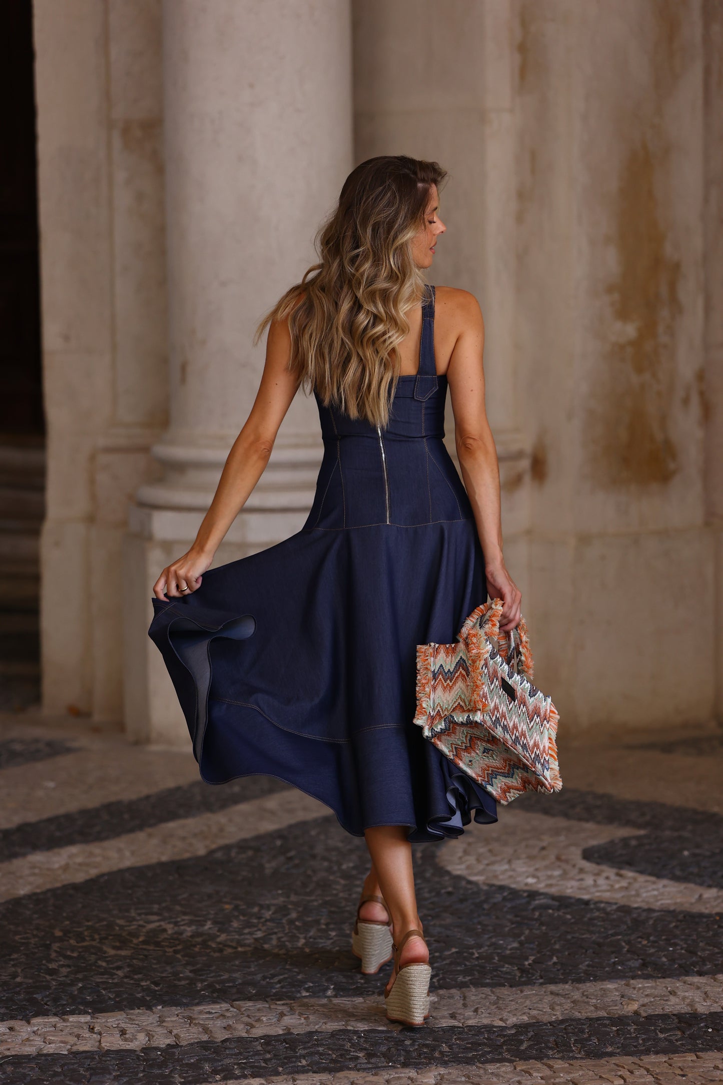 Vestido Midi Jeans - Masavi