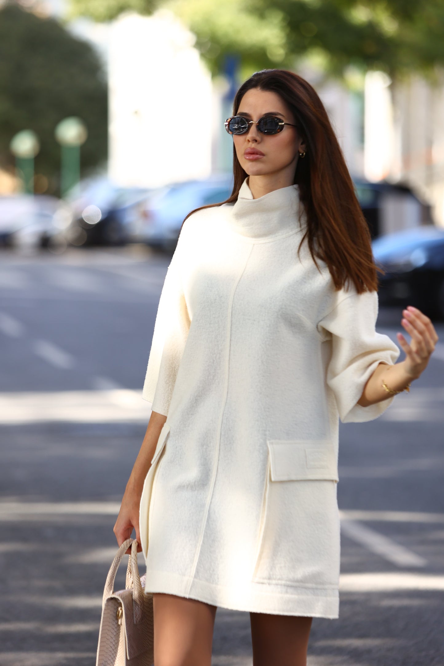 Vestido em Lã Bouclé - Iceberg