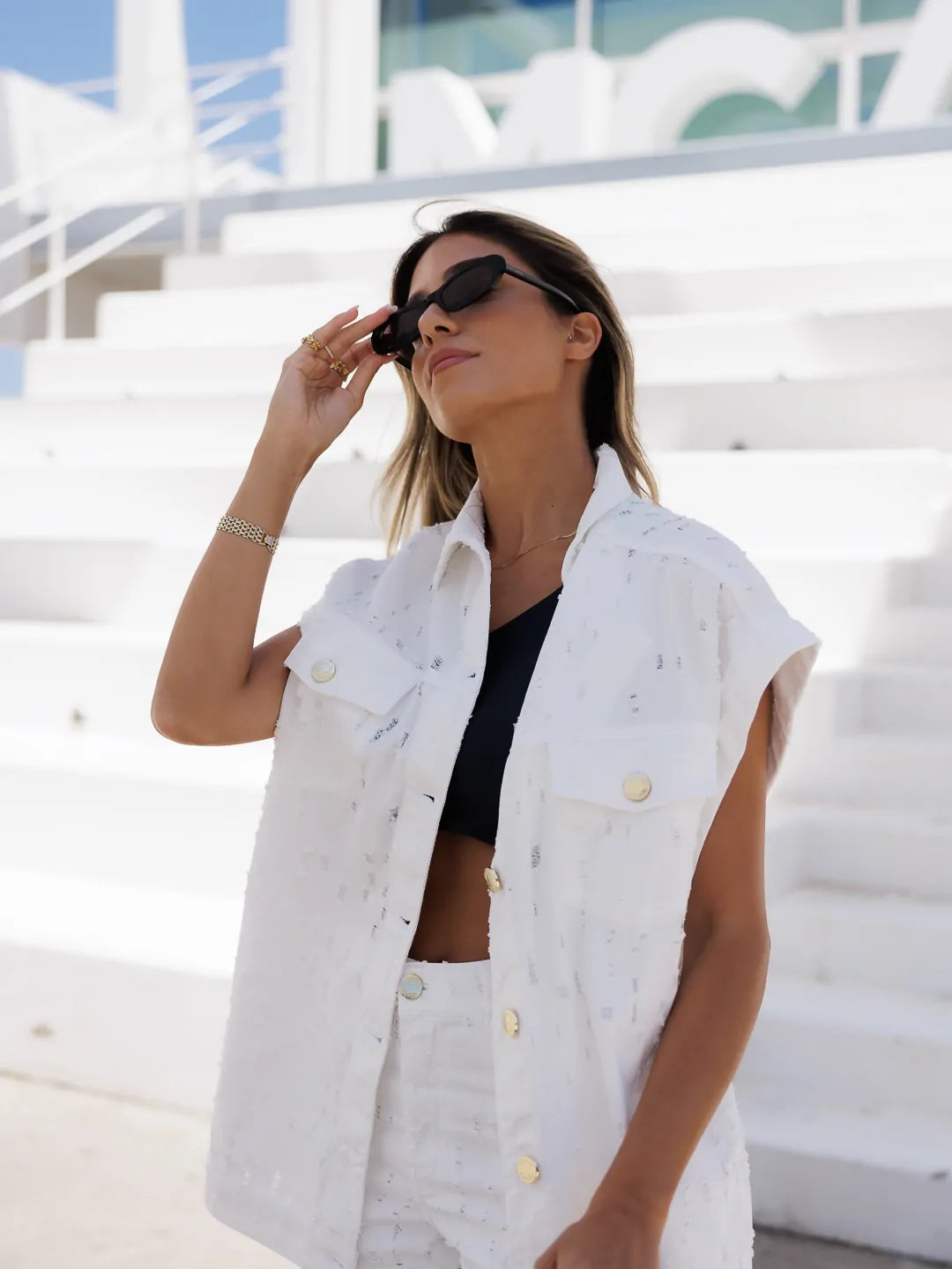 Colete De Ganga Com Rasgões - Scripta