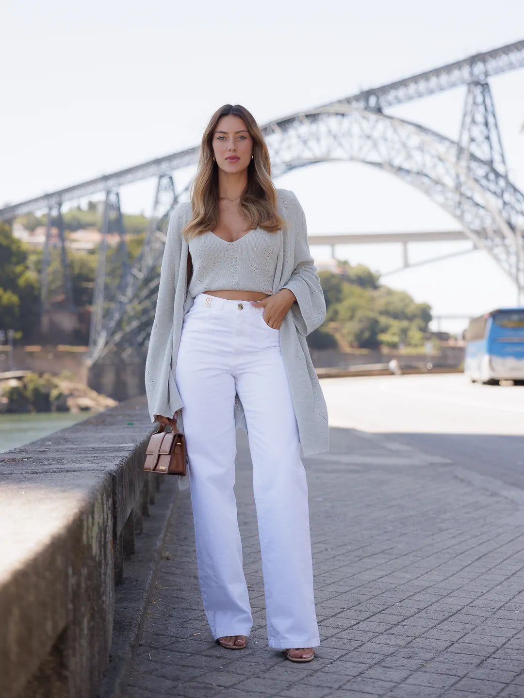 Knitted Jacket with Wide Sleeves - Scripta