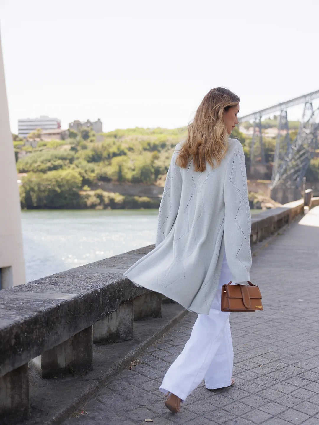 Knitted Jacket with Wide Sleeves - Scripta