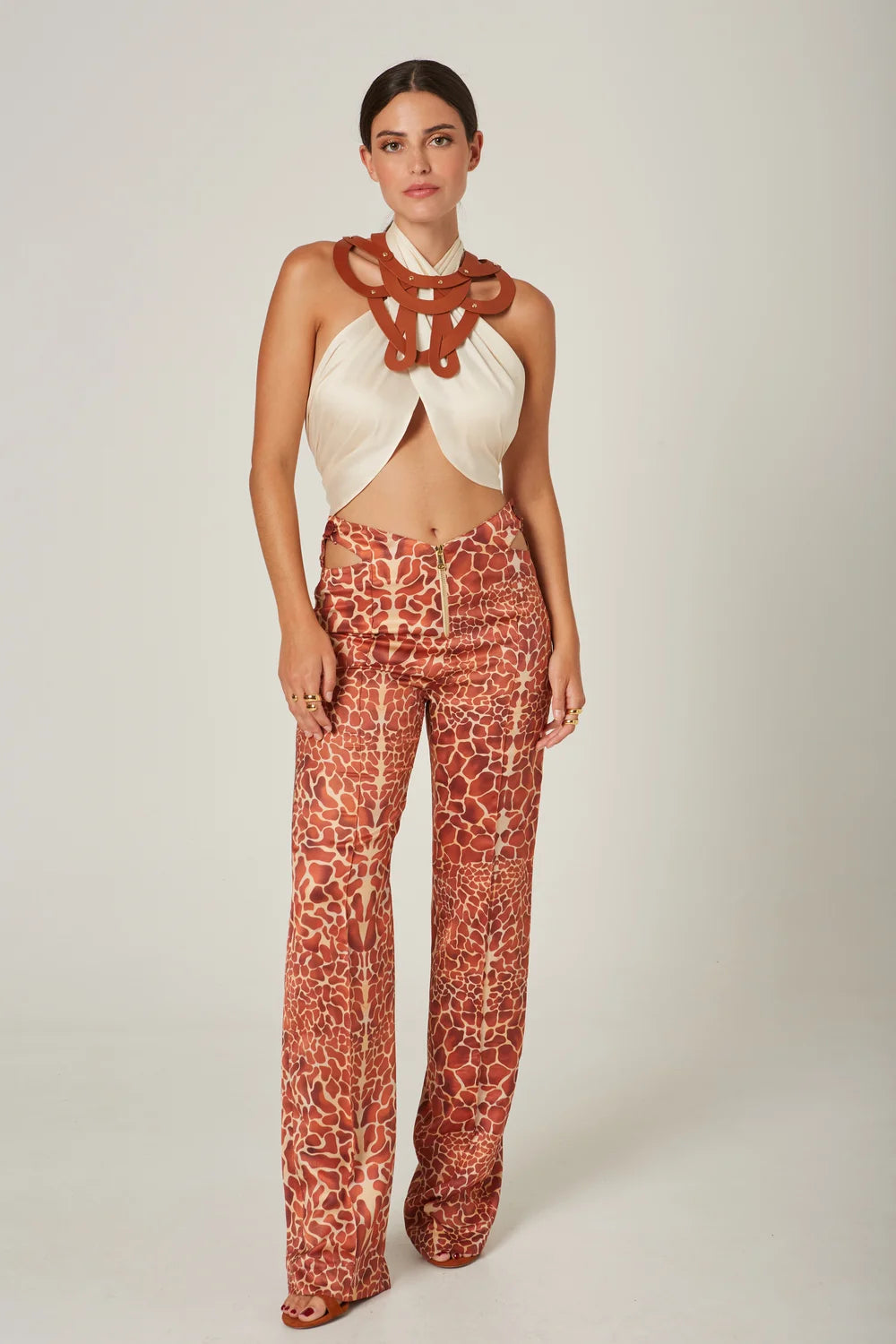 Giraffe Cut-Out Trousers - Masavi