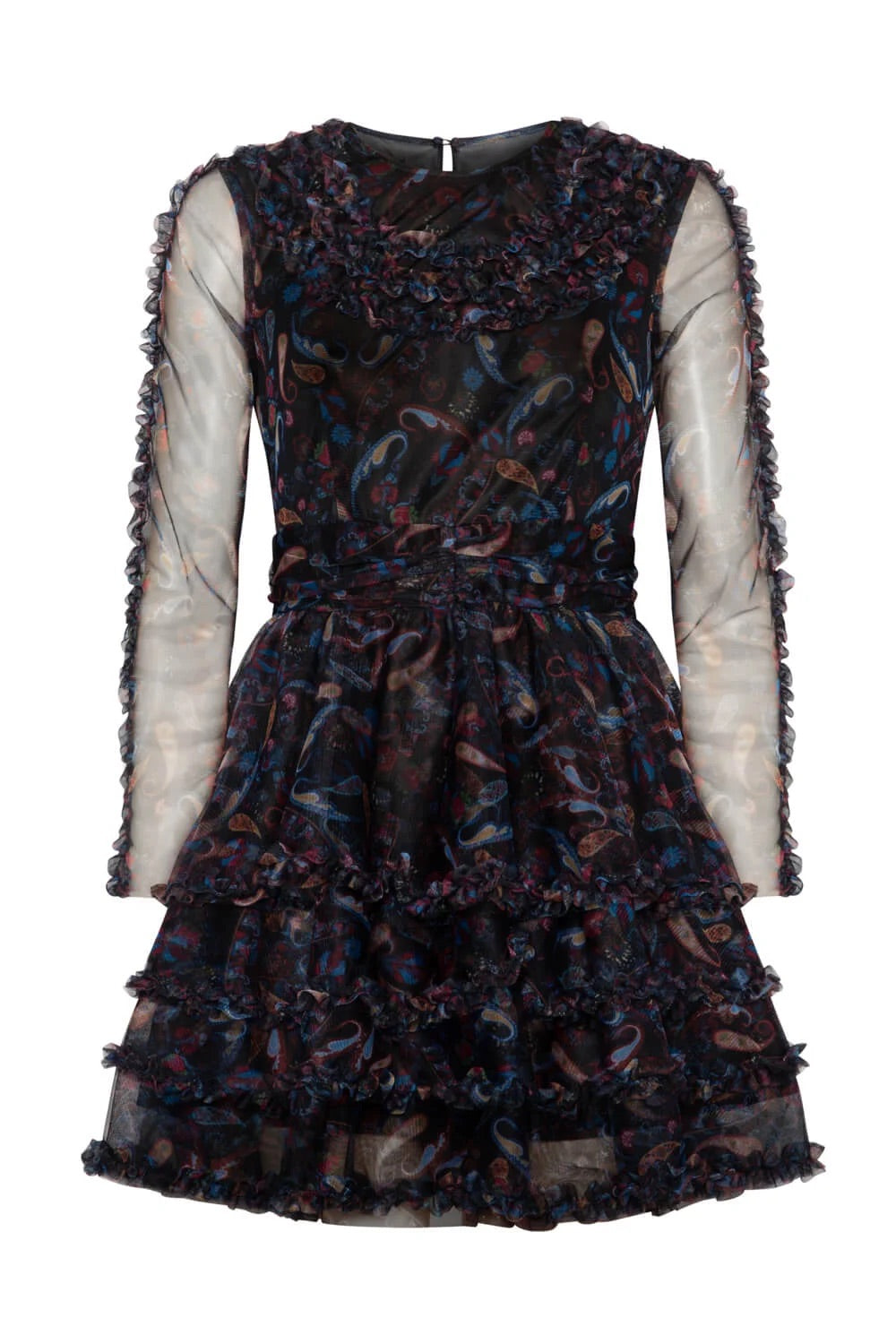 Robe courte noire en tulle - Masavi