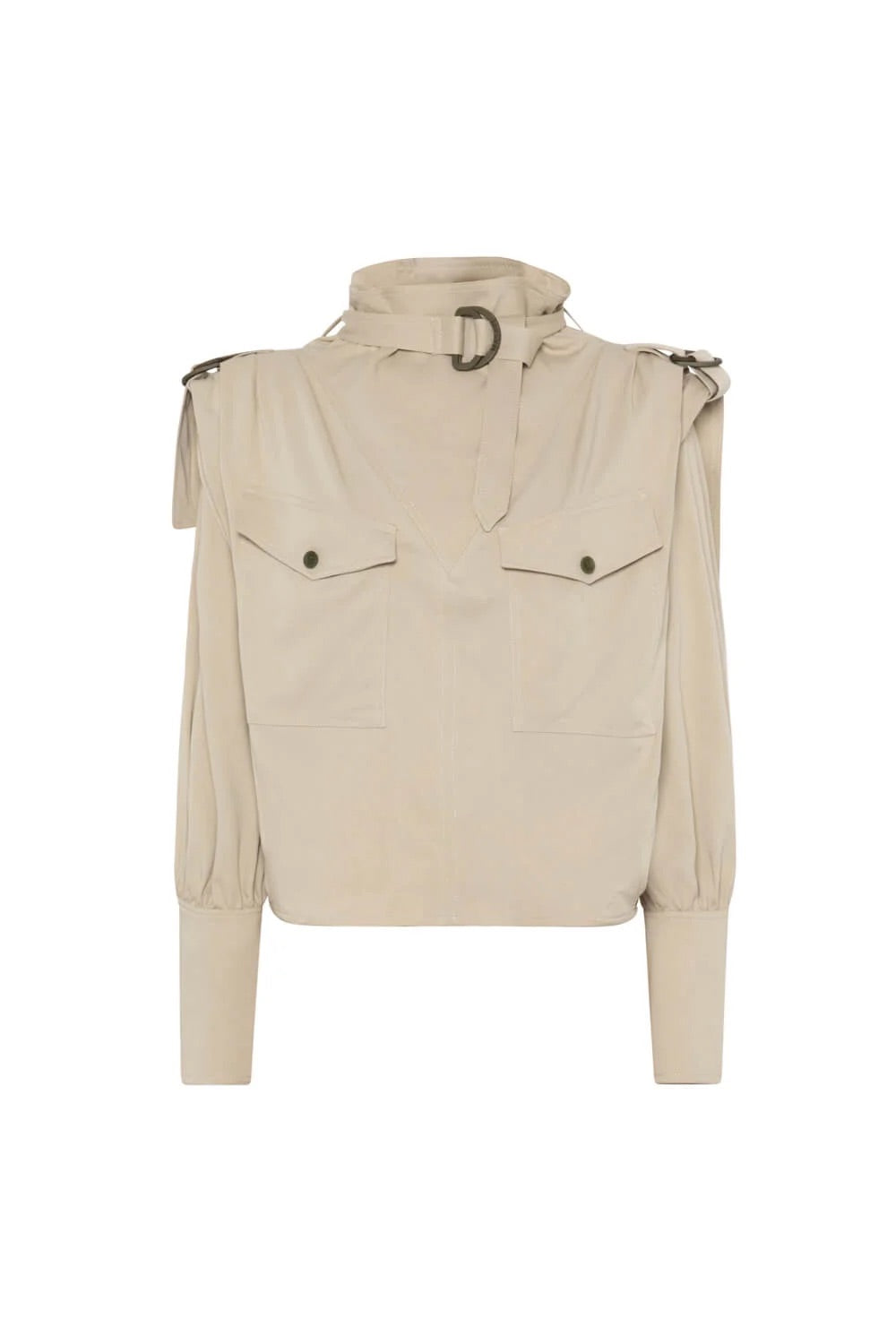 Chemise cargo kaki douce - Masavi