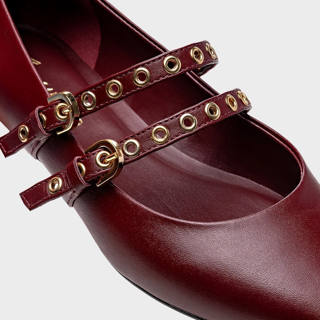 Sabrina com Fivela Cor Vinho MAHOGANY - Carrano