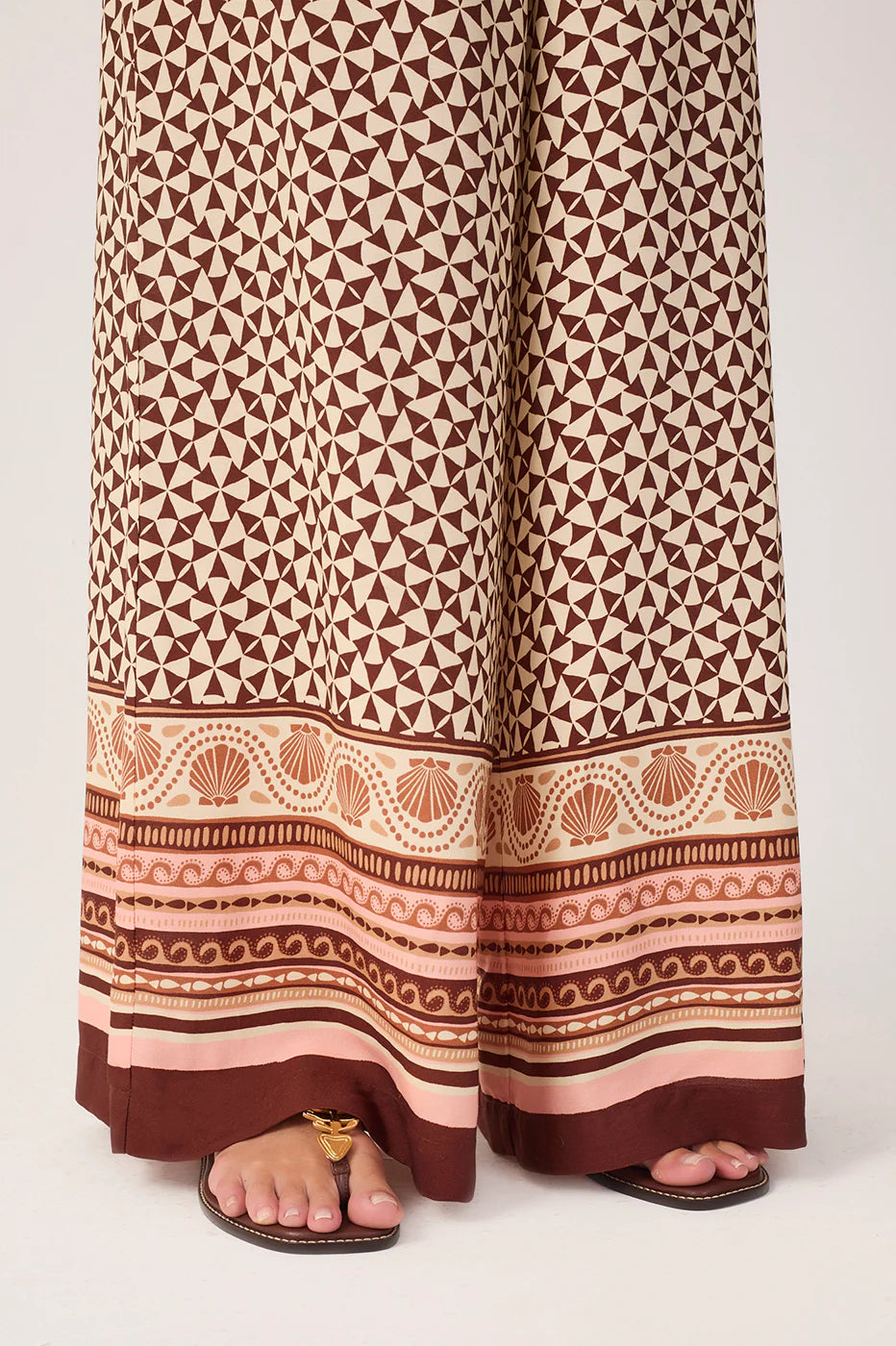 Calças Solstício Wide-Leg com Lenço - Dress To