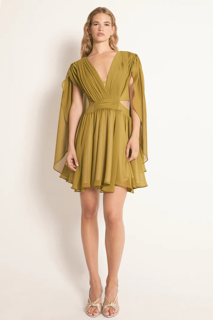 Vestido Curto Capri Khaki - Masavi