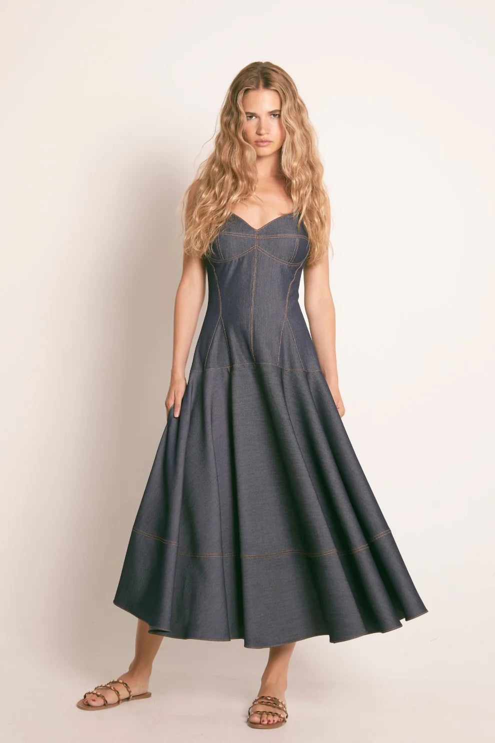 Vestido Midi Jeans - Masavi