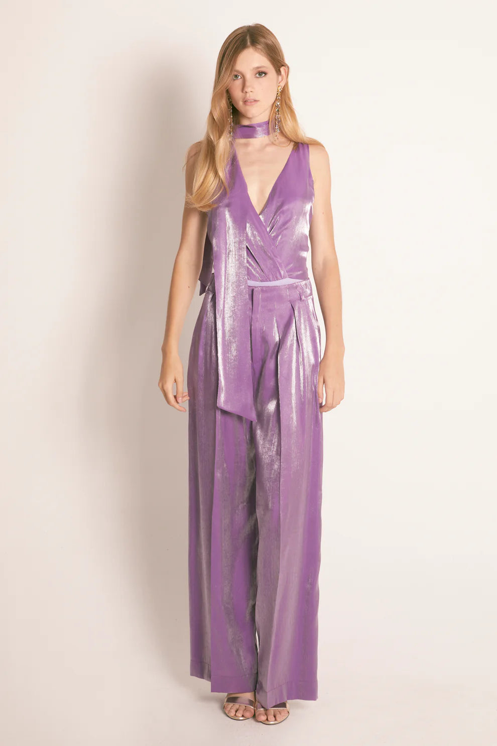 Calça Maxi Vitoria Lilás - Masavi