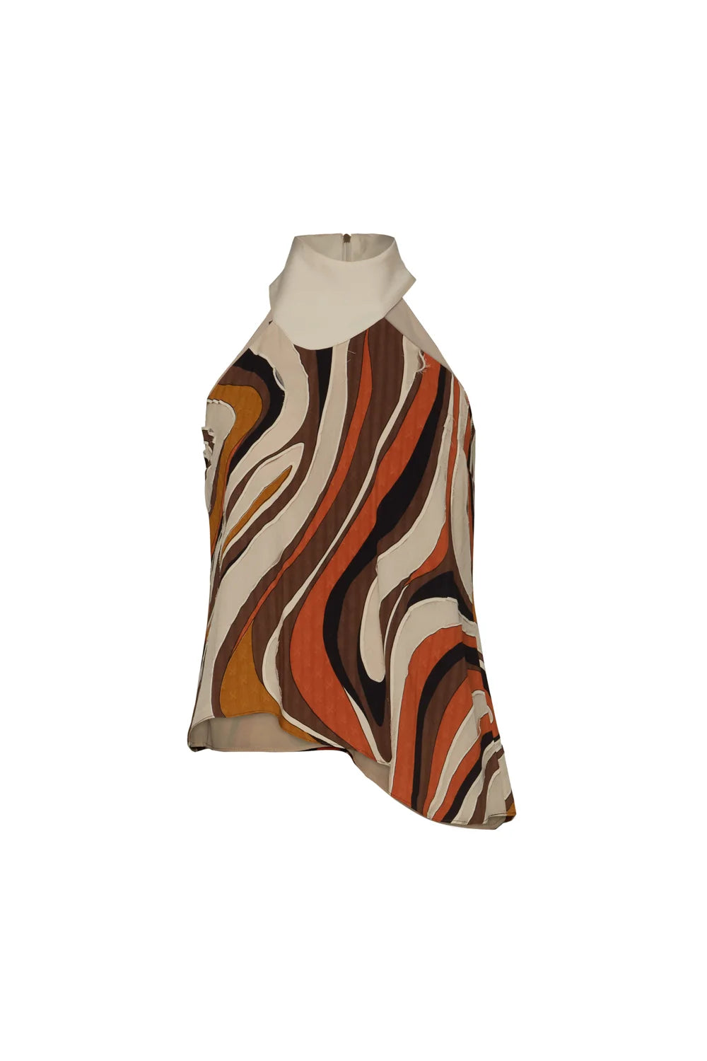 Orange Dexter Collar Blouse - Masavi
