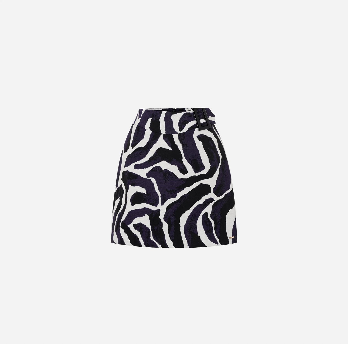 Saia em Jacquard com Detalhe de Fivela - Scripta