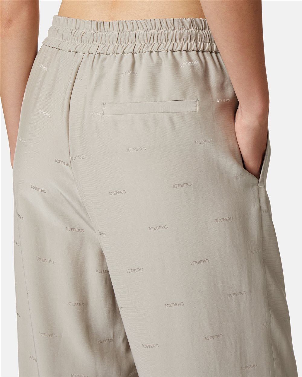 Flowy Logo Trousers - Iceberg