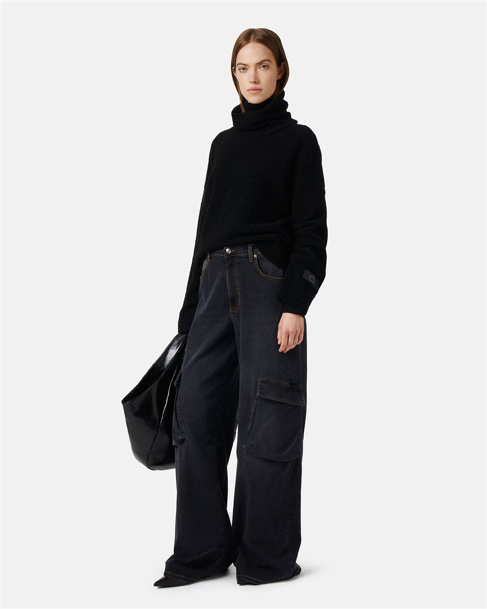 Black Denim 5-Pocket Trousers - Iceberg