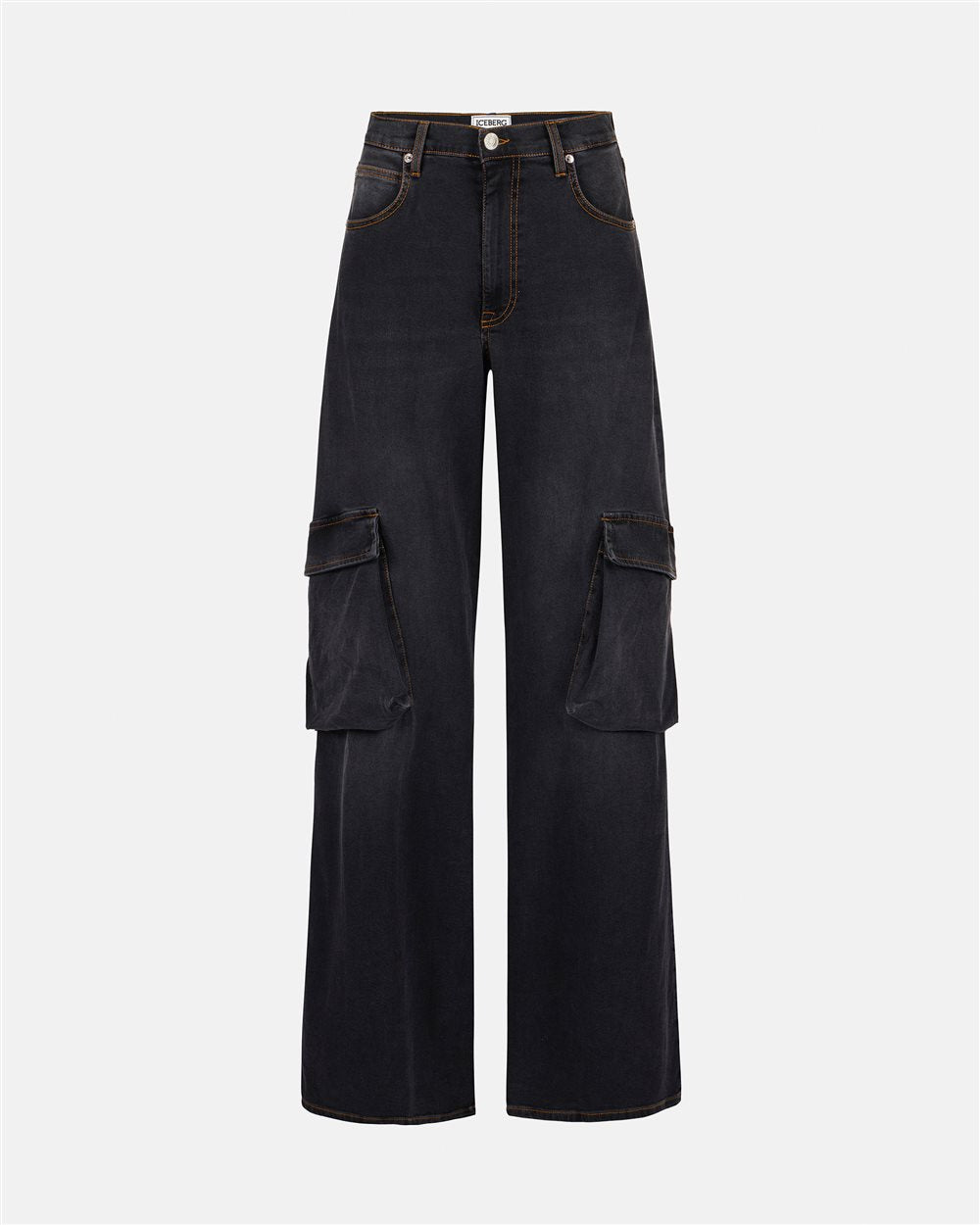 Black Denim 5-Pocket Trousers - Iceberg