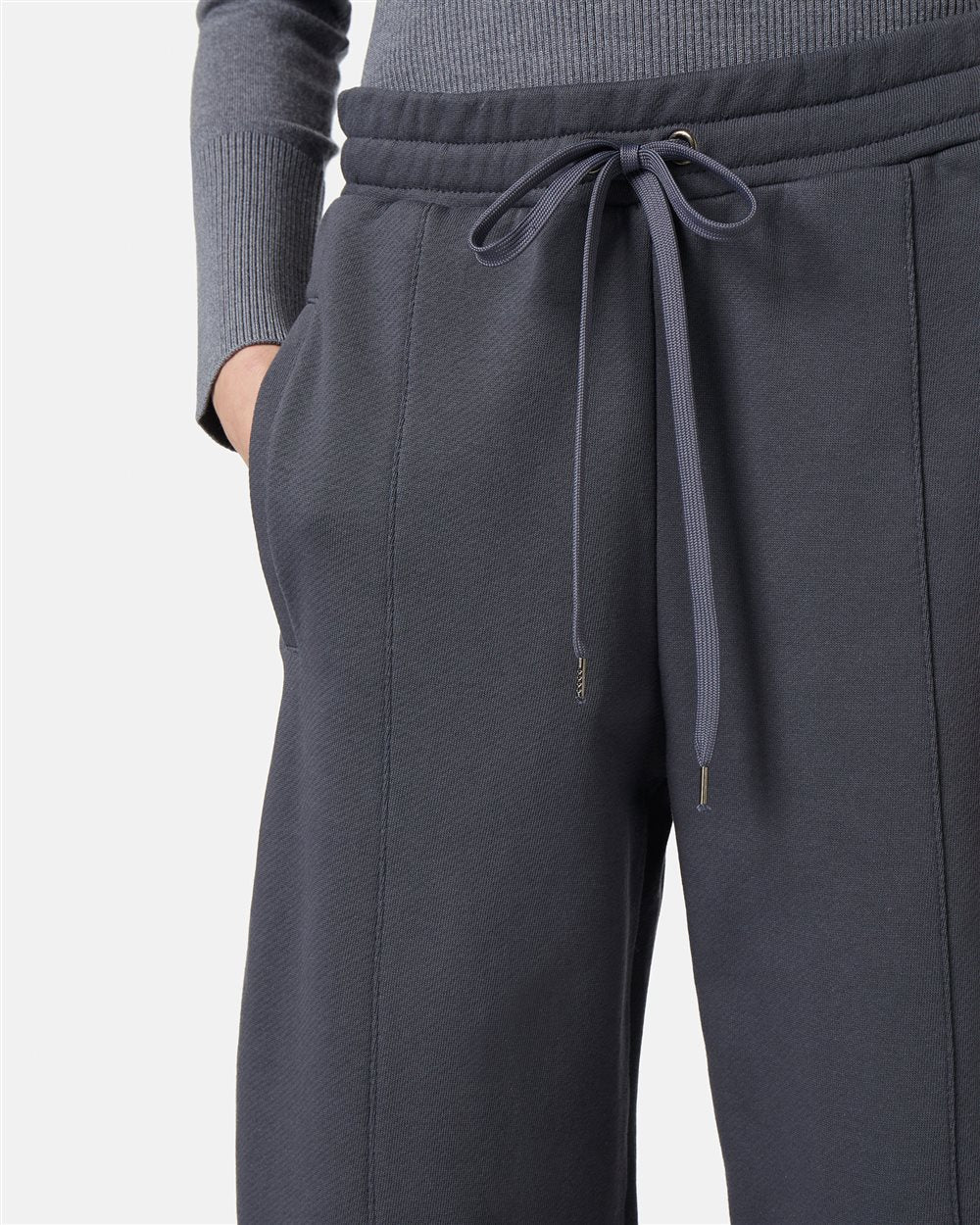 Cotton Fleece Trousers with Logo - Iceberg
