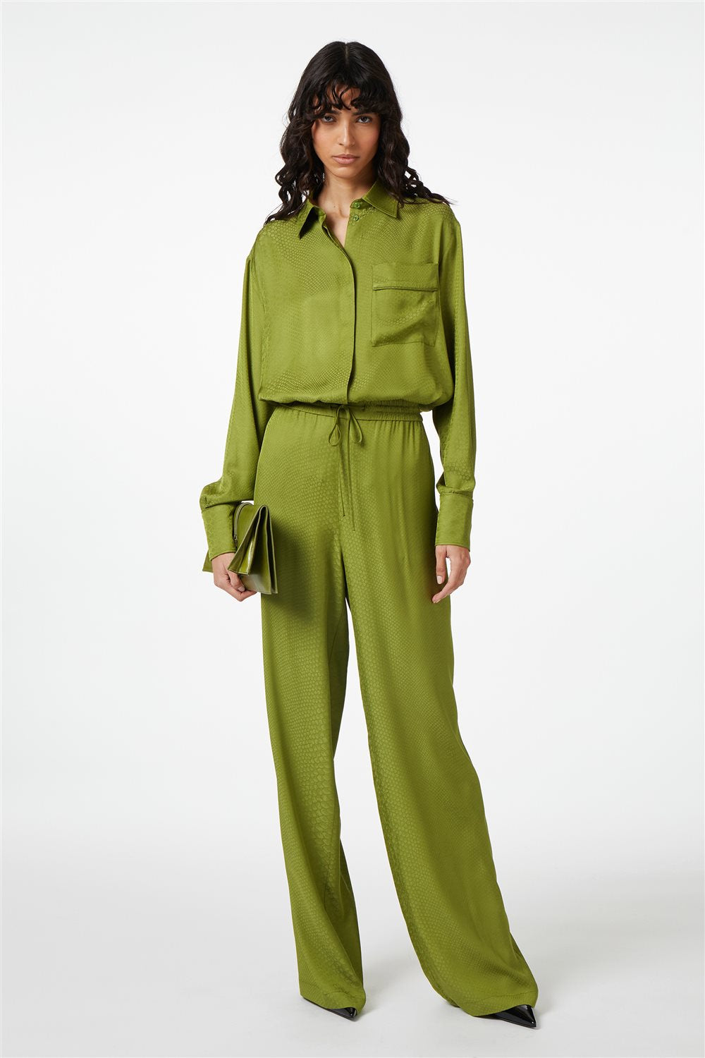 Camisa de Viscose com Estampa de Cobra - Iceberg