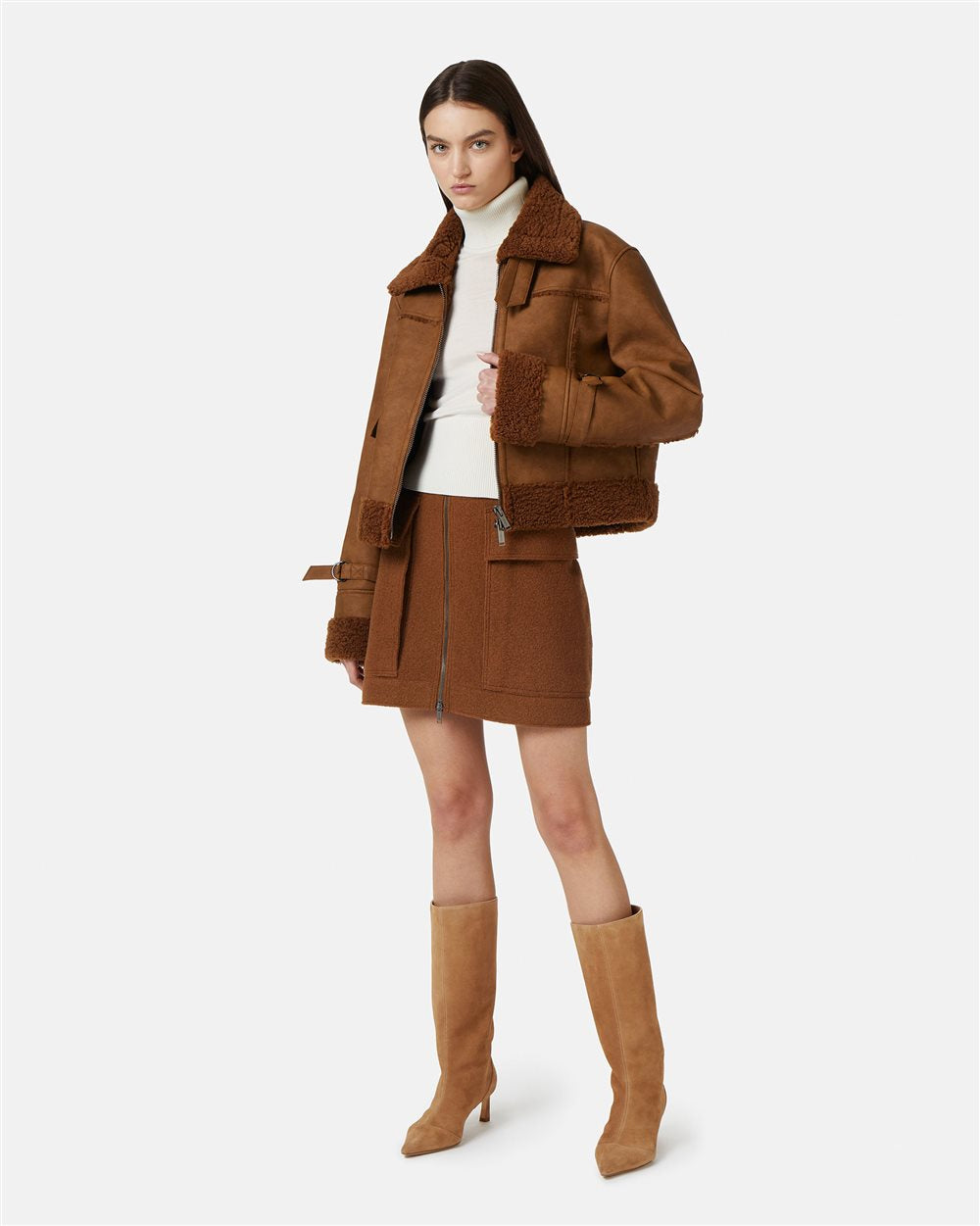 Saia de Lã Bouclé - Iceberg