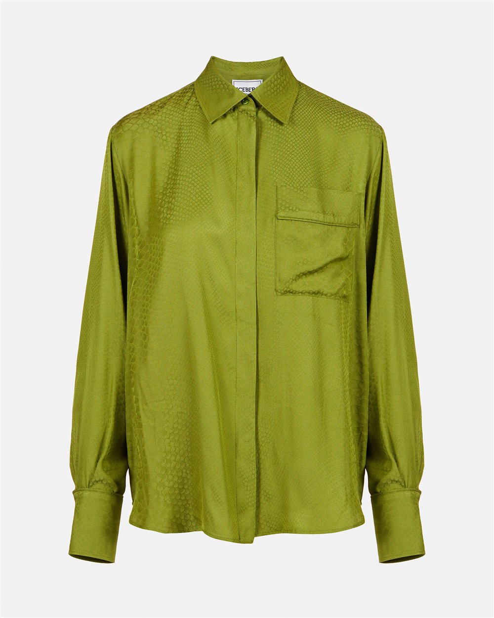 Camisa de Viscose com Estampa de Cobra - Iceberg