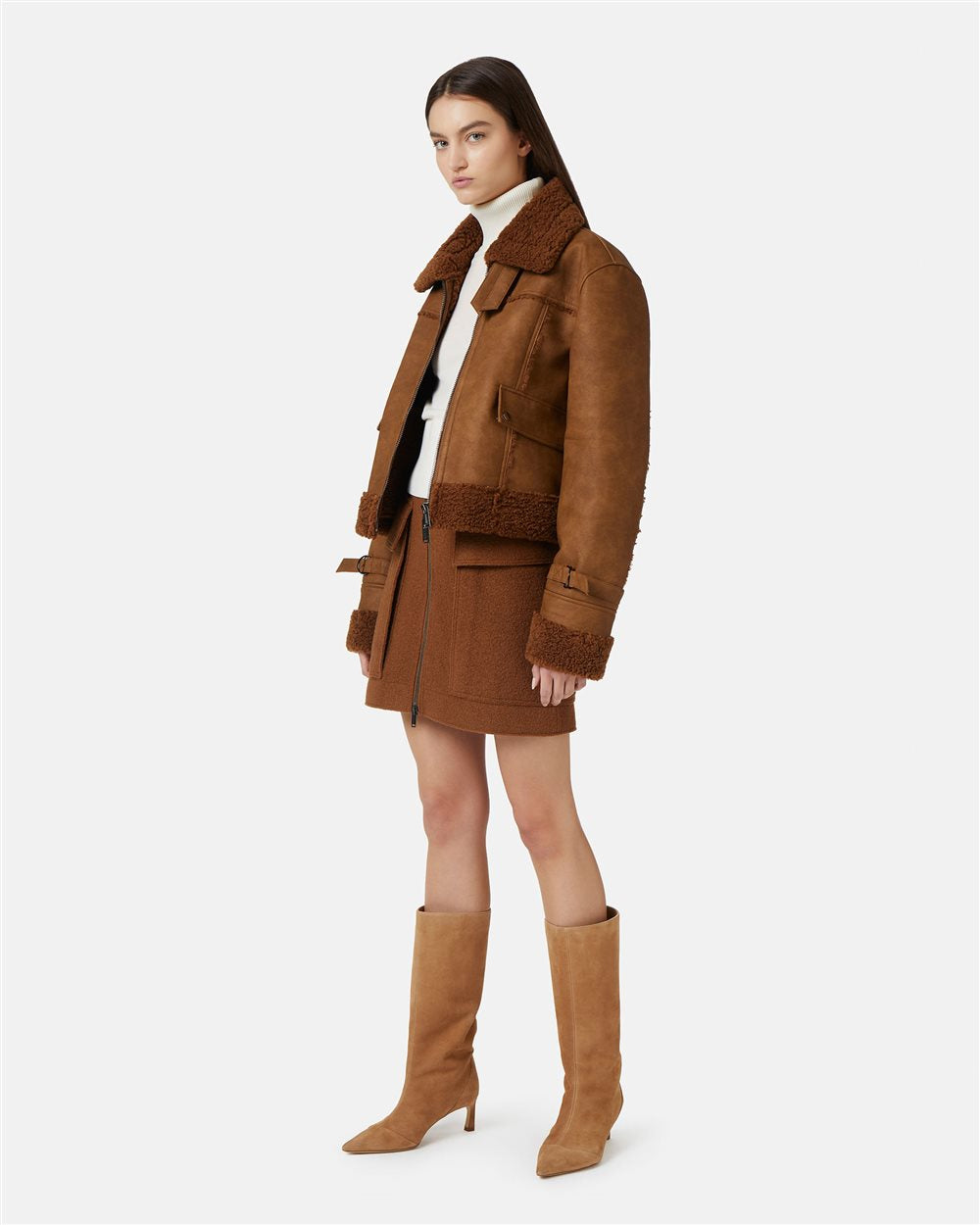 Casaco de Pele de Carneiro Ecológico - Iceberg