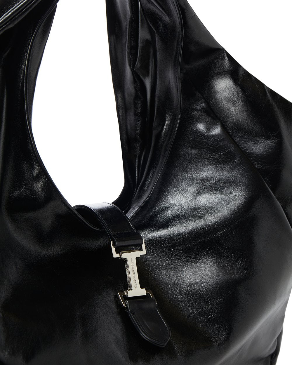 Saco em Pele com Monograma de Logotipo - Iceberg