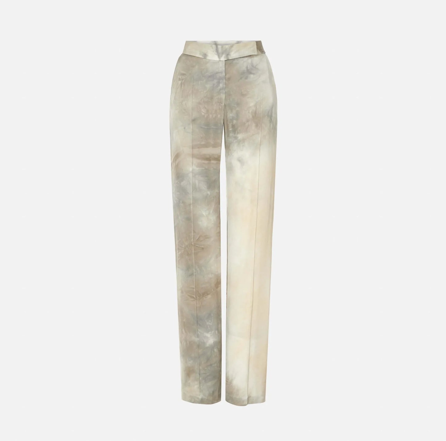 Calça Estampada Fluída de Corte Reto - Scripta