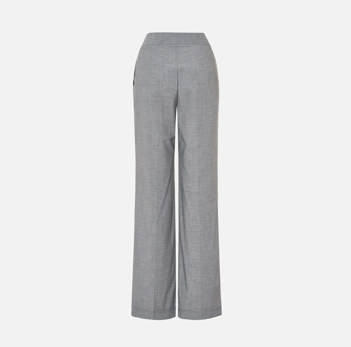 Striped Fabric Long Trousers - Scripta