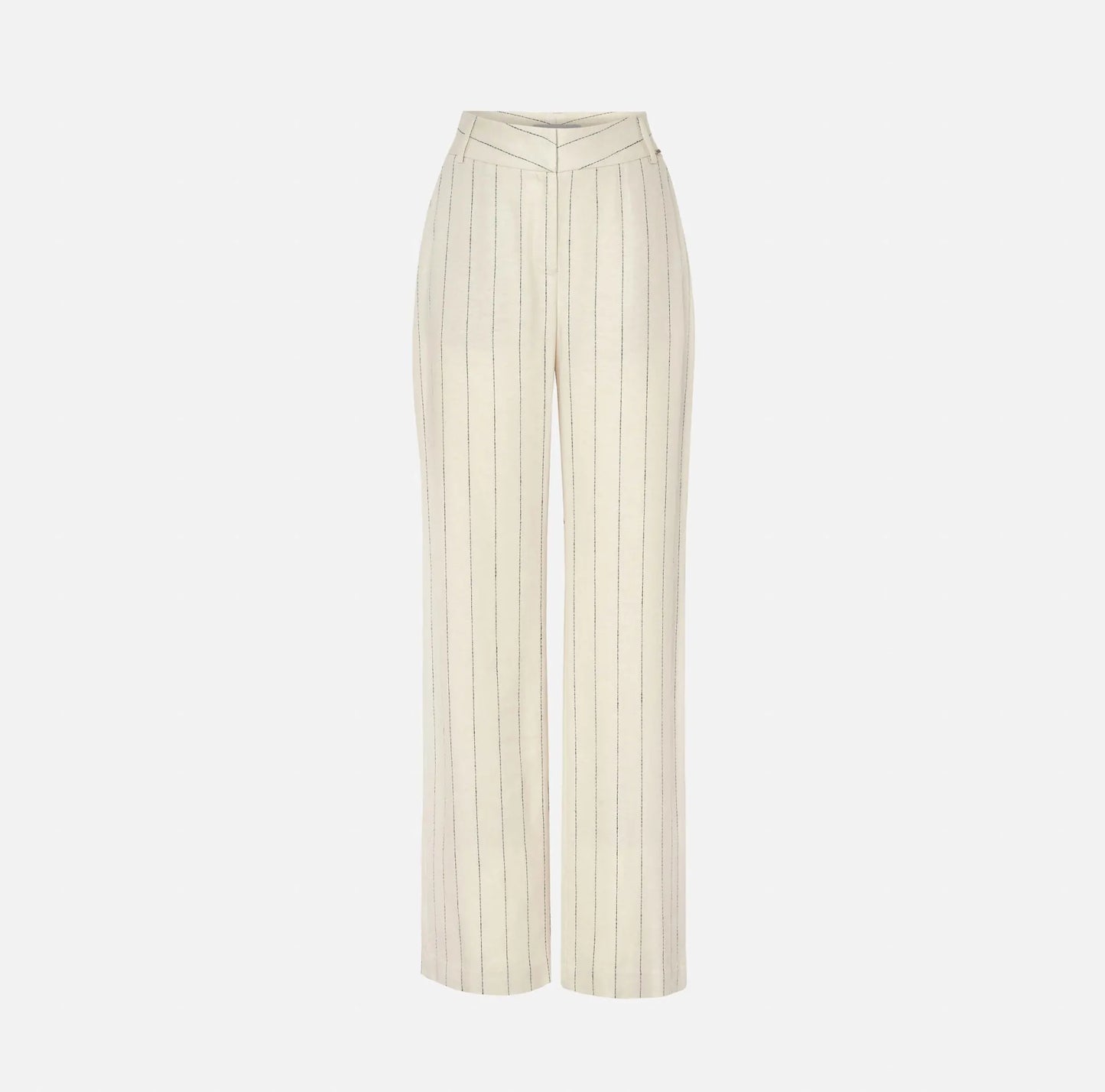 Long Trousers in Striped Fabric - Scripta