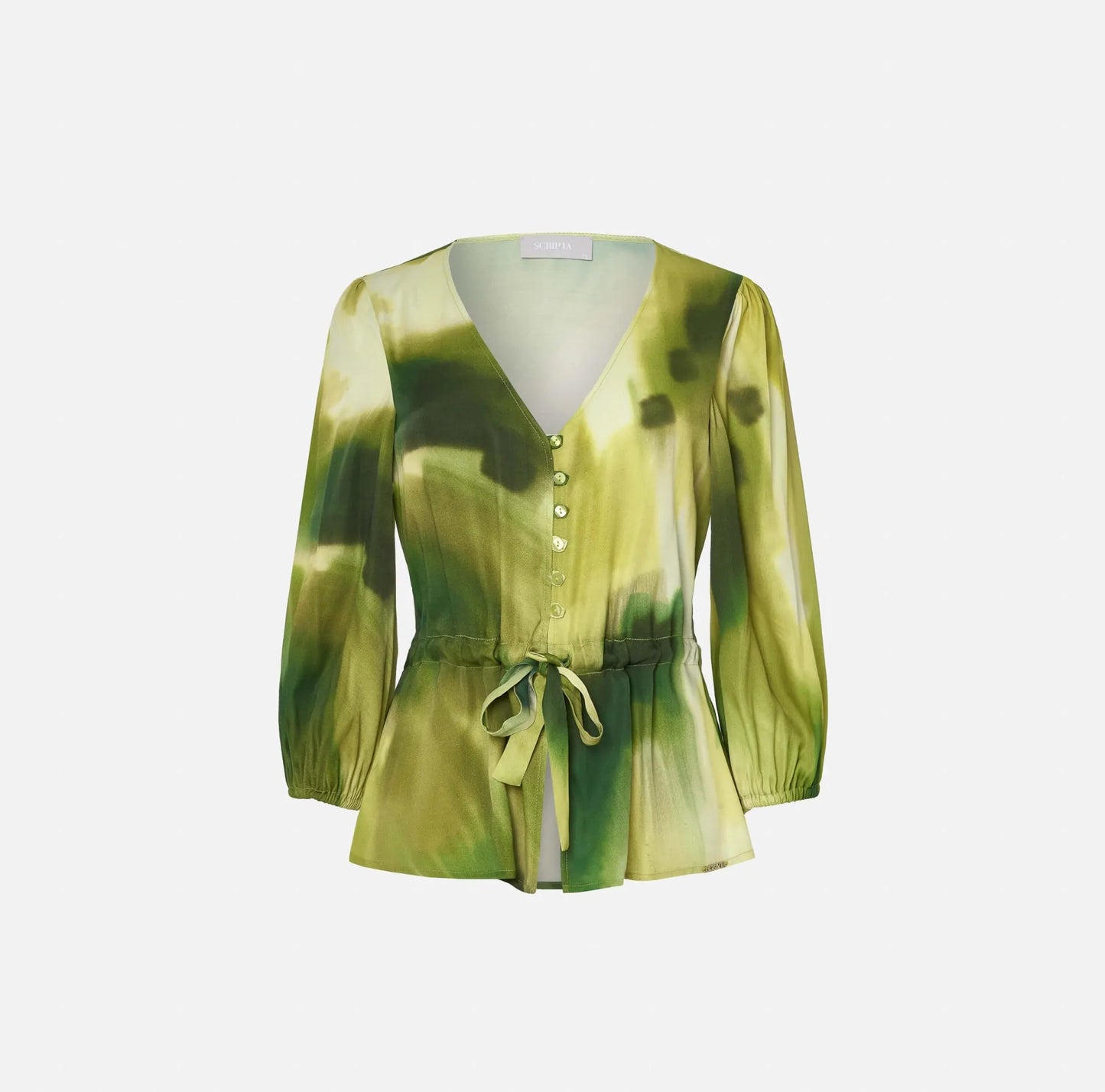 Printed Blouse with Buttons on the Front - Scripta