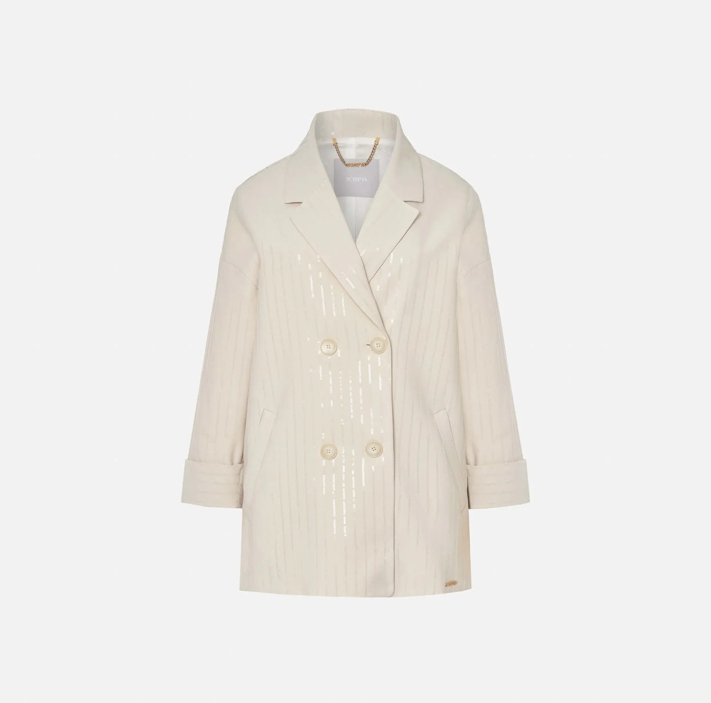 Flowing Blazer in Fantasy Fabric - Scripta