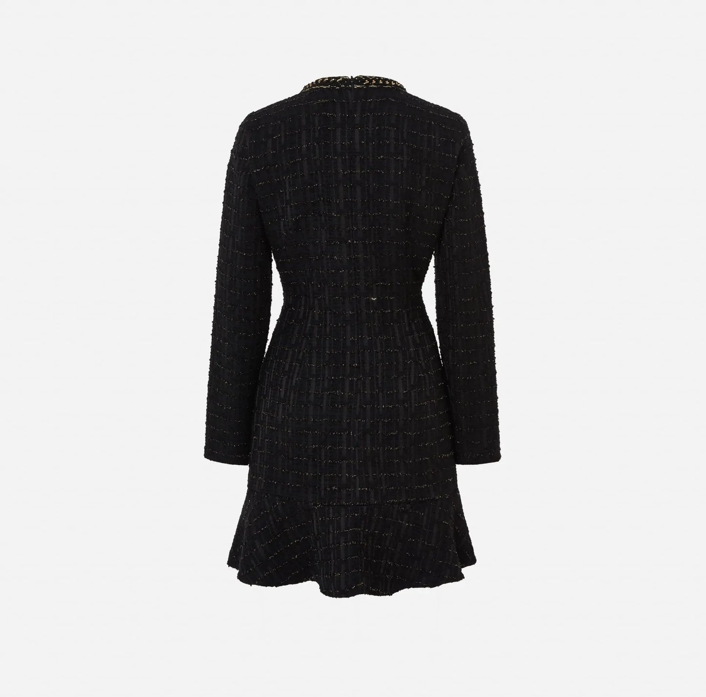 Vestido Tweed Com Botões Metálicos - Scripta